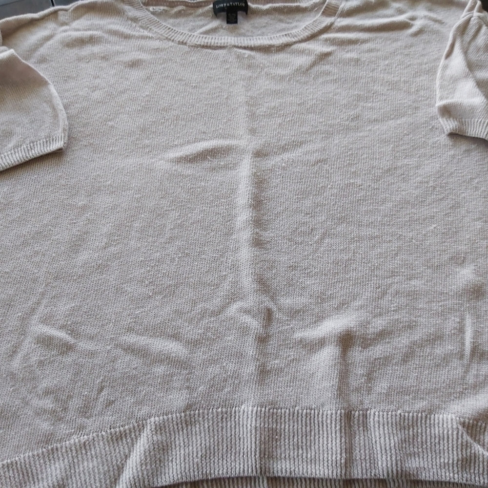 LORD AND TAYLOR SWEATER-Light pink/B2B